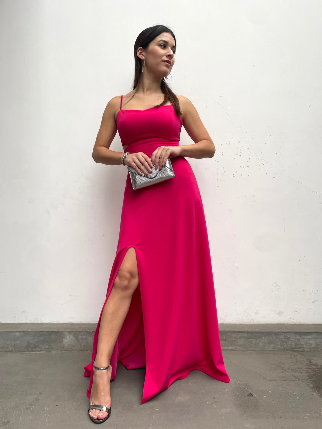 VESTIDO CONNI FUCSIA