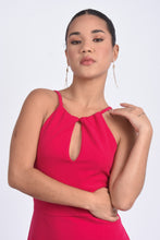 Cargar imagen en el visor de la galería, VESTIDO FLOR FUCSIA
