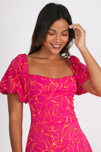 Cargar imagen en el visor de la galería, VESTIDO KIARA FUCSIA
