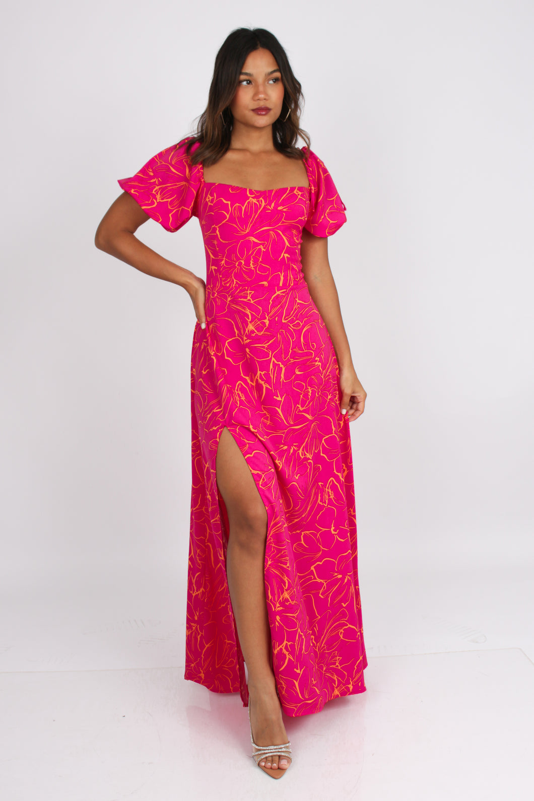 VESTIDO KIARA FUCSIA