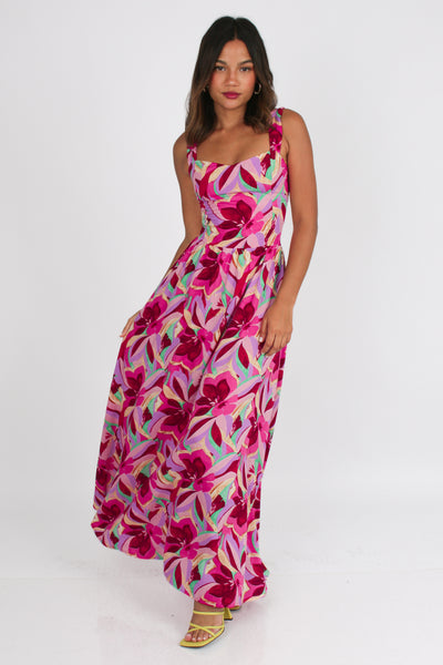 VESTIDO RAFAELLA FUCSIA