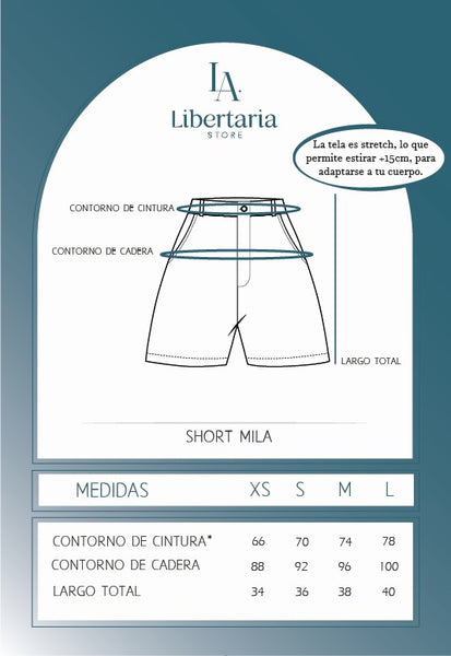 SHORT MILA CREMA