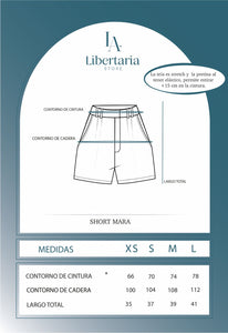 SHORT SASTRE CREMA