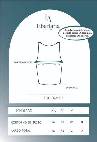TOP FRANCA NEGRO