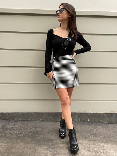 FALDA AMBER VICHY