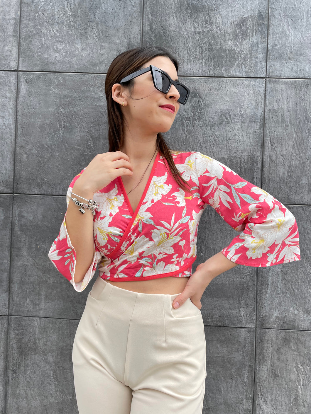 TOP ESTELA FUCSIA