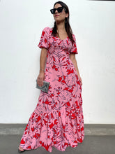 Cargar imagen en el visor de la galería, VESTIDO ORIANA FUCSIA
