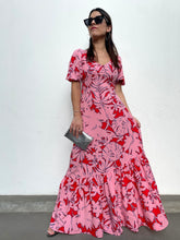 Cargar imagen en el visor de la galería, VESTIDO ORIANA FUCSIA
