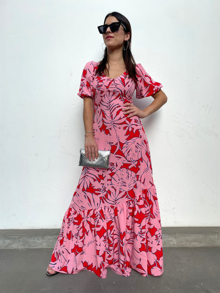 VESTIDO ORIANA FUCSIA