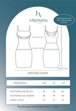 Cargar imagen en el visor de la galería, VESTIDO SHINY NEGRO

